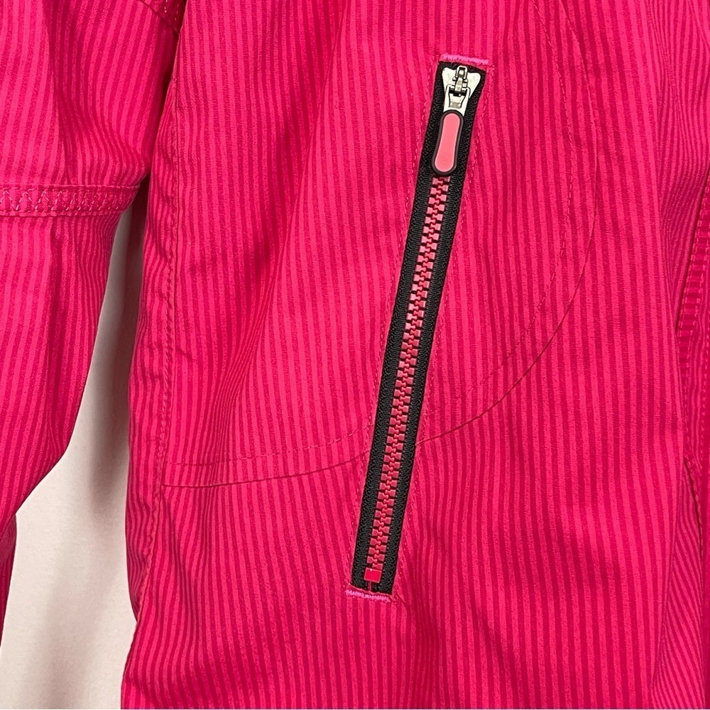 Lululemon Run Track and Field Jacket Fruity Tootie Pink Stripe Size 4 - Picture 7 of 12